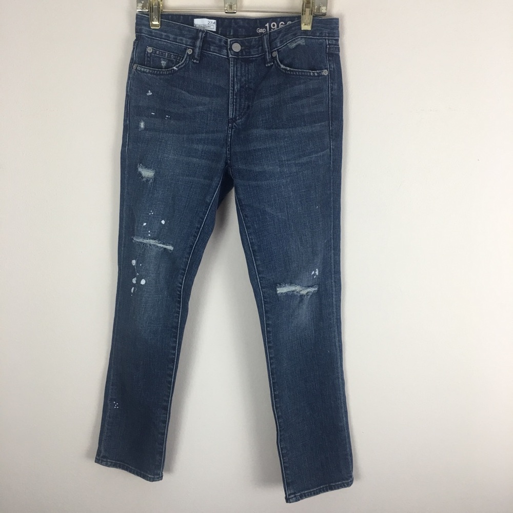 GAP 1969 | Real Straight Distressed Jeans